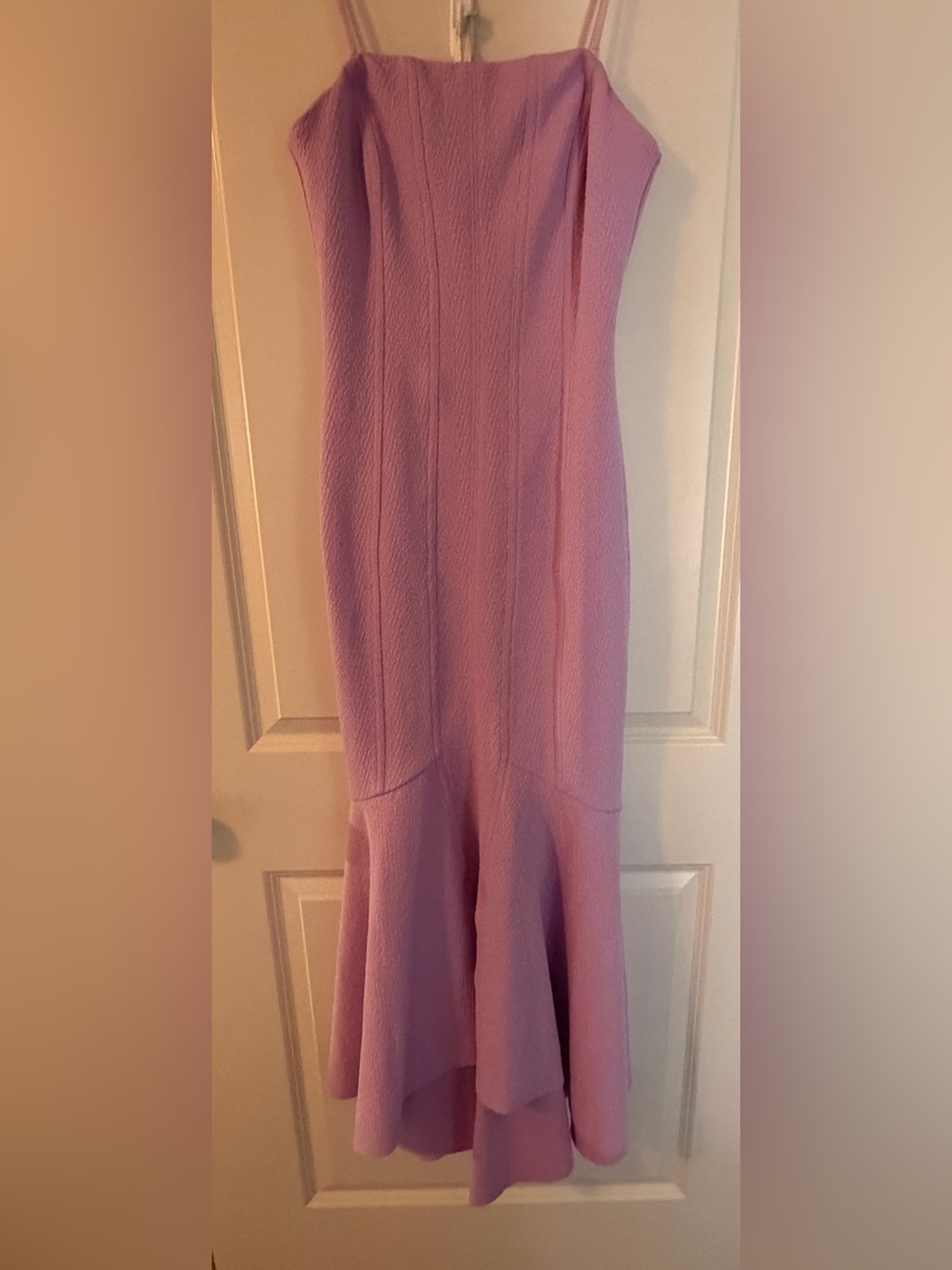 Elegant Purple Fitted Mermaid Dress
